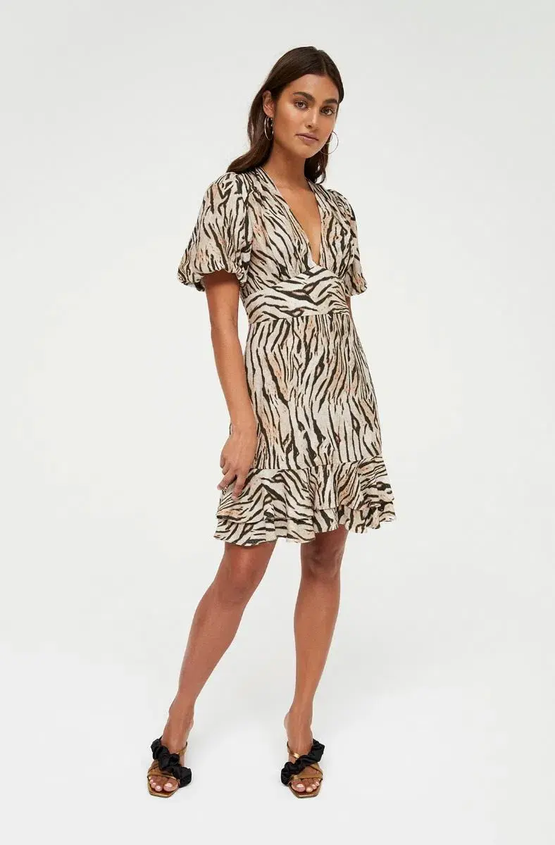Sheike Landslide Dress Animal Print Size 16 - Image 1