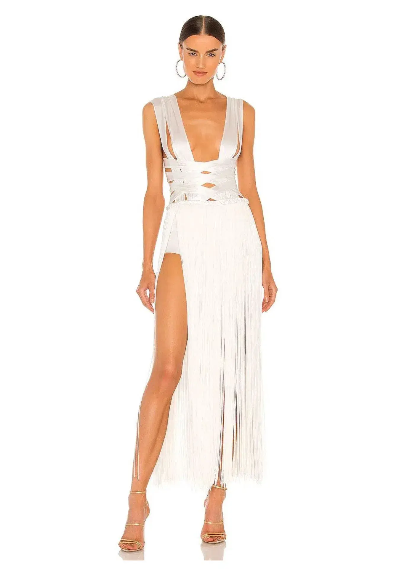 Bronx and Banco Issa Blanc Gown White Size XXS / AU 4 - Image 1