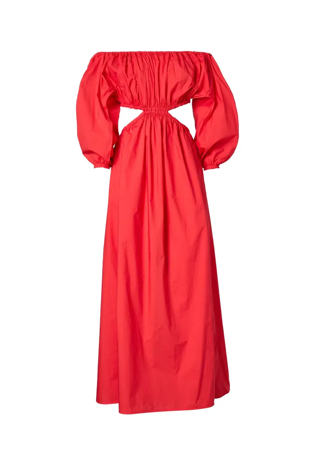 Scanlon Theodore Parachute Cotton Gather Dress Poppy Size 6 - Image 3