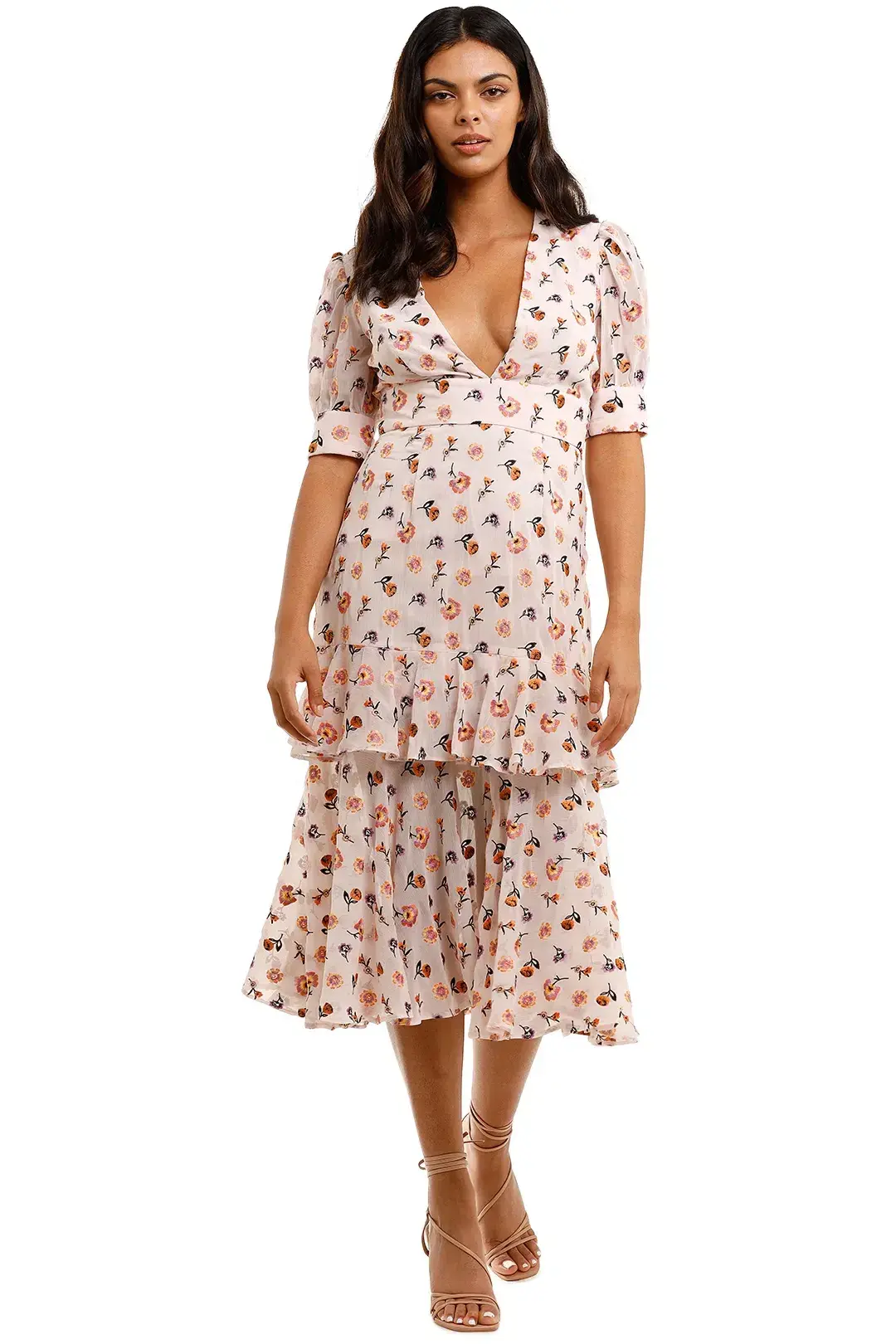 Talulah Follow You Midi Dress Floral Size XS / AU 6 for rent on The Volte - main image