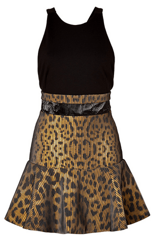 Camilla and Marc Venice of Gold Dress Cheetah Print Size 8 for rent on The Volte - main image