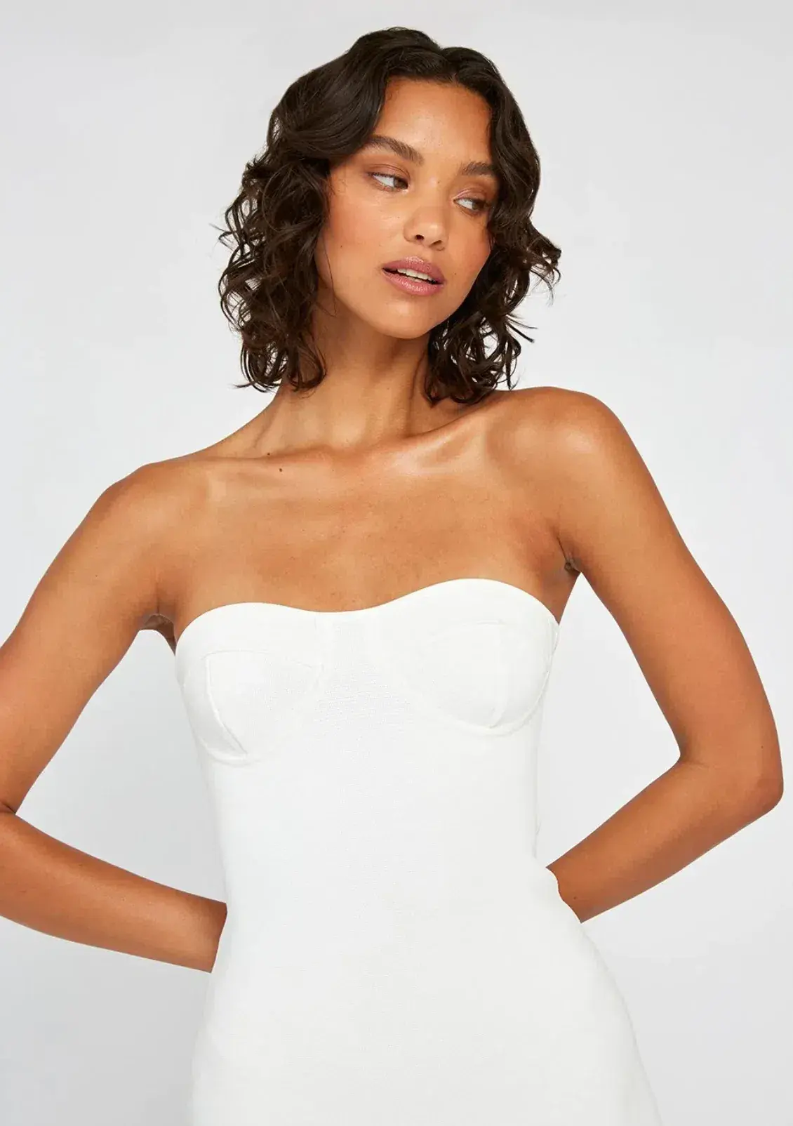By Johnny Penny Strapless Dress White Size M - Image 5