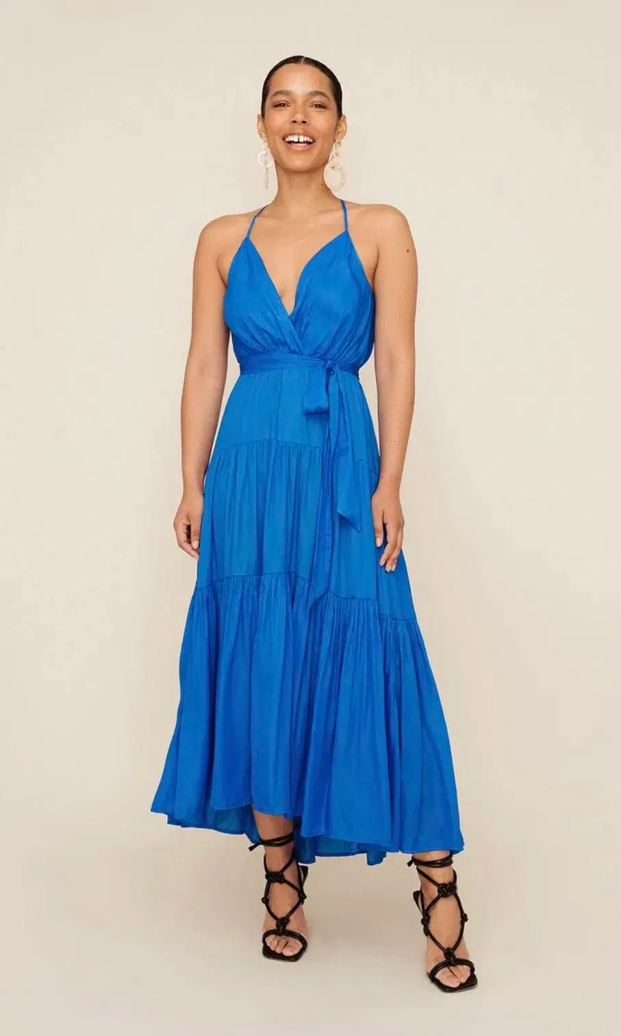 Sheike Sirocco Maxi Dress Cobalt Blue Size 14 - Image 2