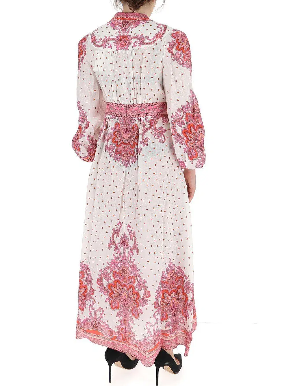 Zimmermann Bells Paisley Midi Dress Print Size 14 - Image 4