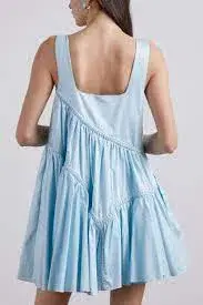 Aje Casabianca Sleeveless Braided Dress Ice Blue Size 6 - Image 2