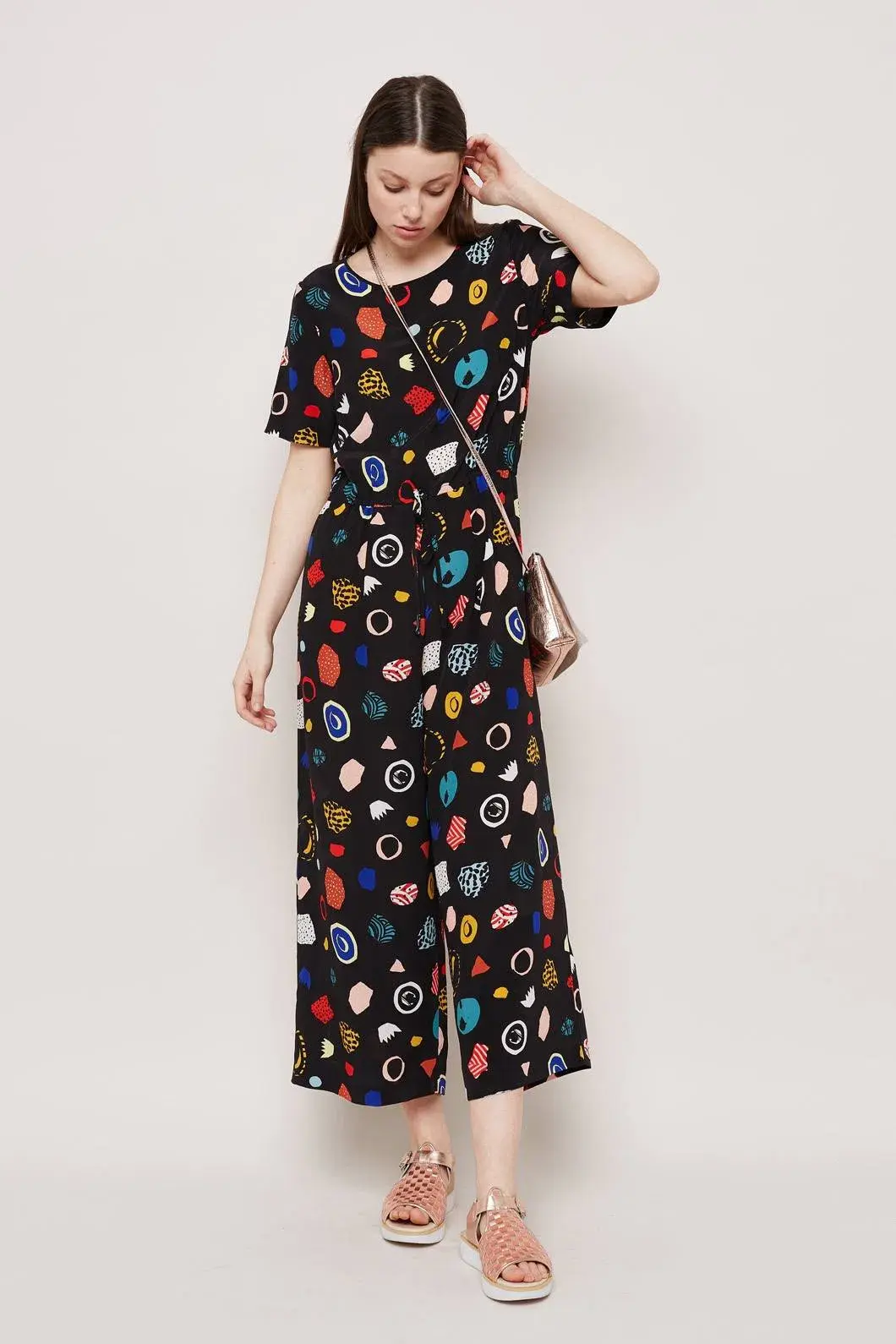 Gorman Atelier Bingo Jumpsuit Fleur Noire Size 14 for rent on The Volte - main image