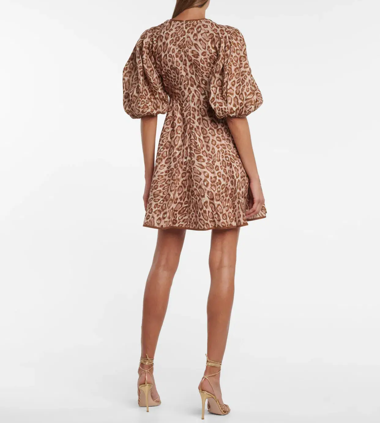 Zimmermann Concert Day Mini Dress Pink Animal Print Size 0 / AU 8 - Image 2