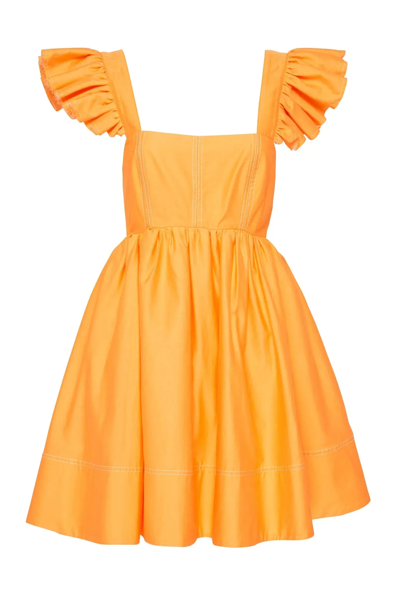 Aje Midsummer Mini Dress Mango Sorbet Size 6 - Image 5