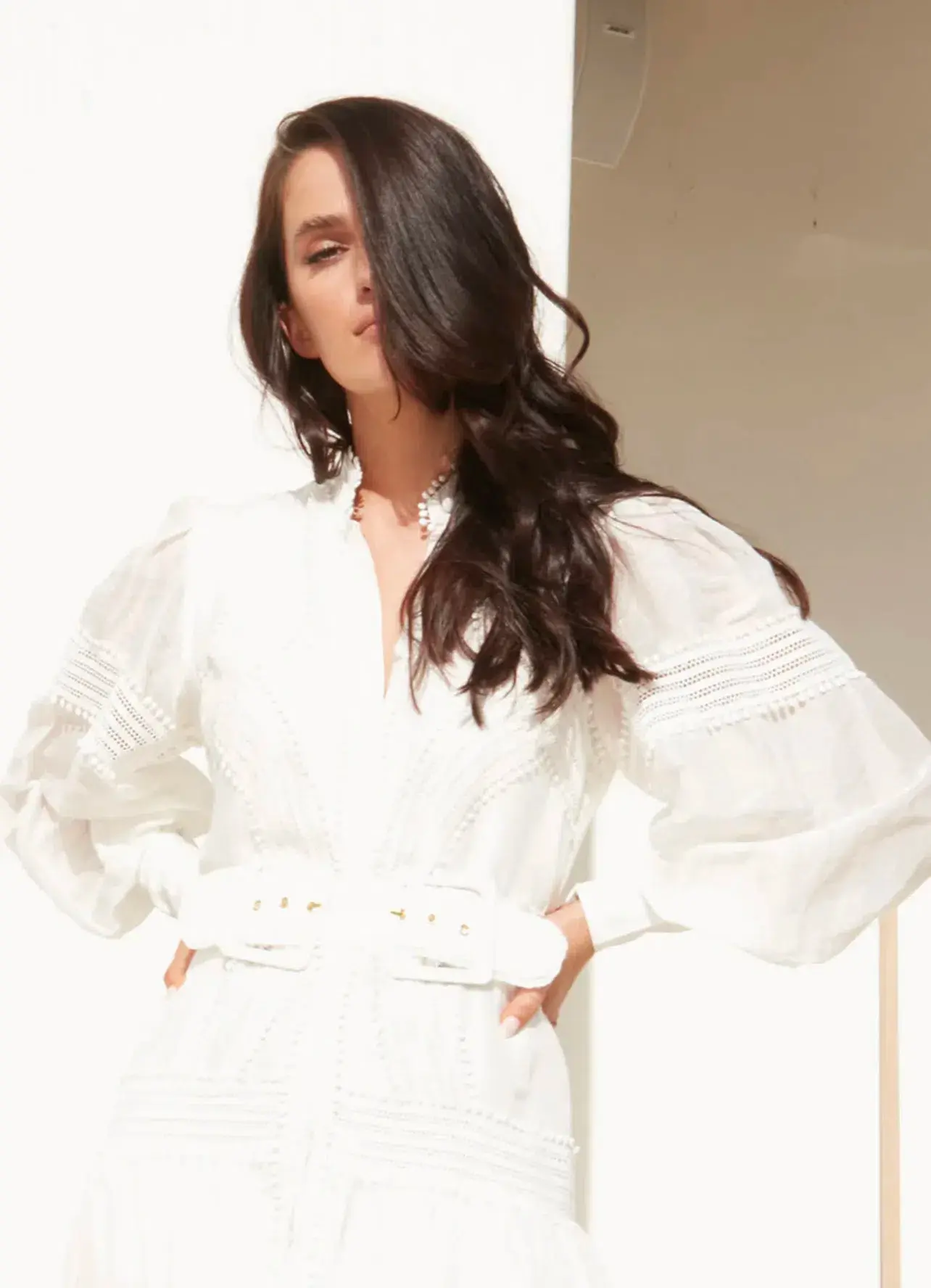 Mackenzie Mode Monarch Maxi Dress White Size 12 - Image 3