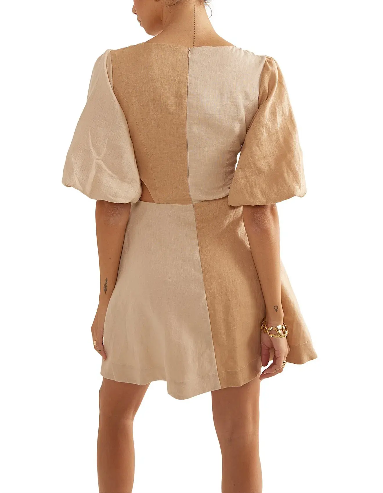 Sovere  Duet Mini Dress Sandstone Size 6  - Image 3