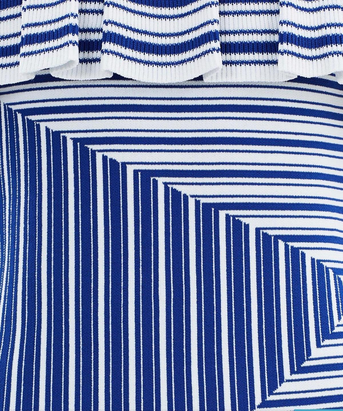 Rebecca Vallance Corsica Mini Dress Blue Stripe Size AU 10 - Image 4
