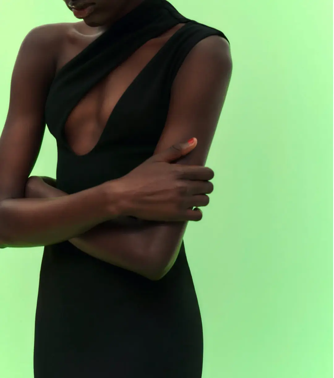 Solace London Krista Maxi Dress Black Size 8  for rent on The Volte - main image