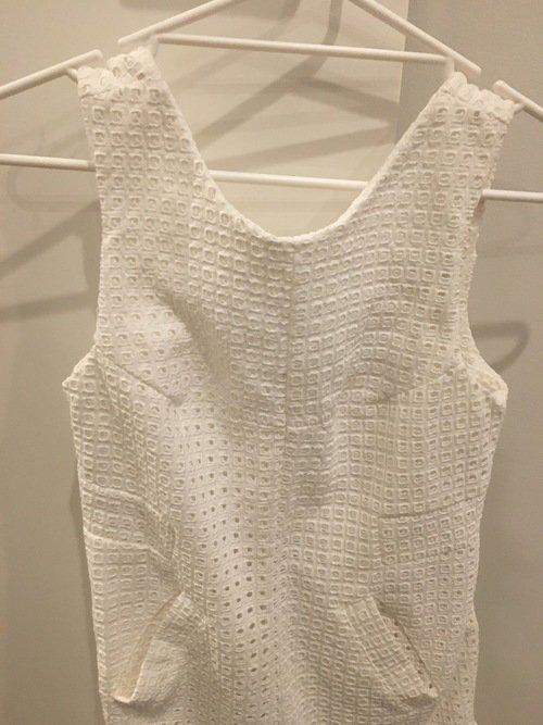 By johnny Marthe lace elastic frill mini dress for rent on The Volte - main image