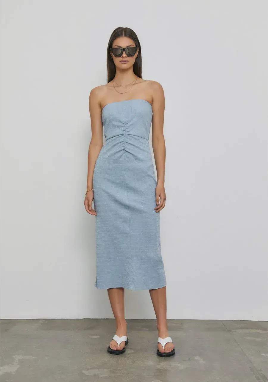 Viktoria and Woods Bacardi Dress in Ice Blue Marle Size 12 - Image 1