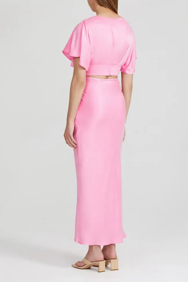 Acler Celcil Confetti Pink Top and Skirt Set Pink Size 8 - Image 2