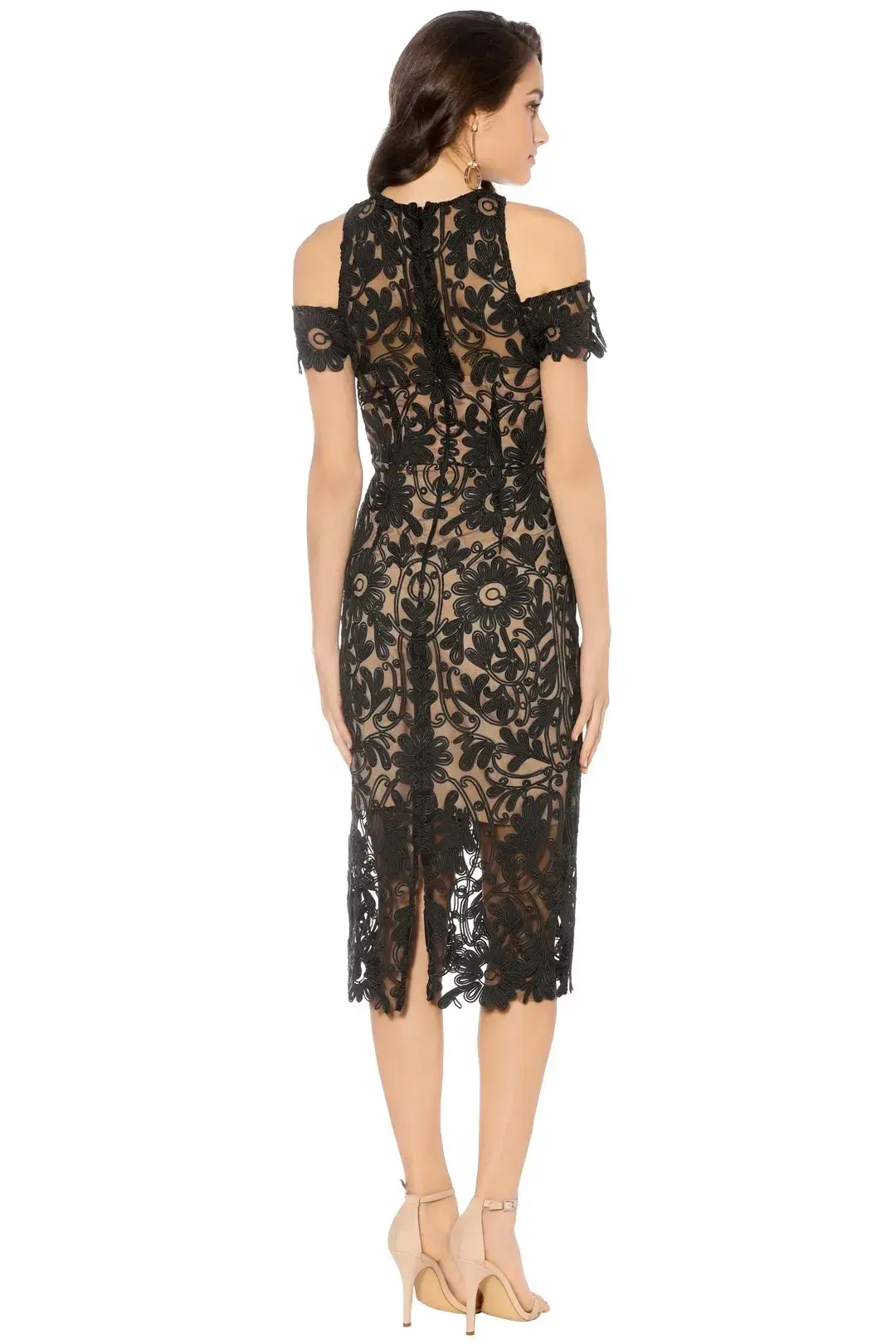 Thurley Eden Midi Dress Black Size 8 - Image 3