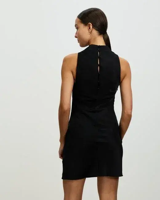 Lover Lisboa Mini Dress Black Size 12 - Image 3