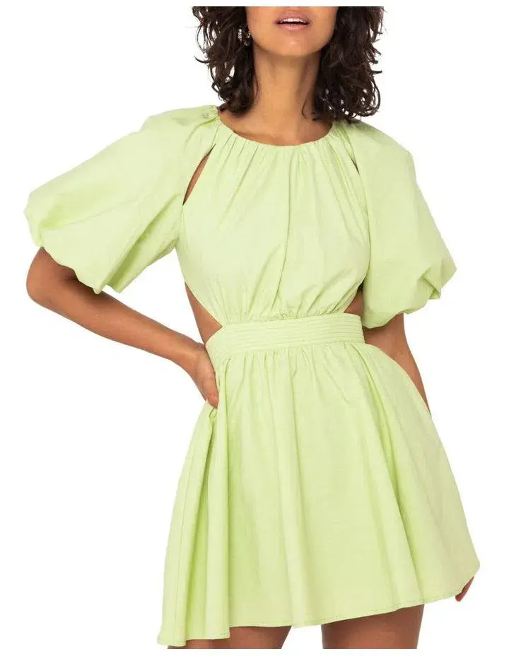 Mossman The Seahaze Mini Dress Green Size 8 - Image 2