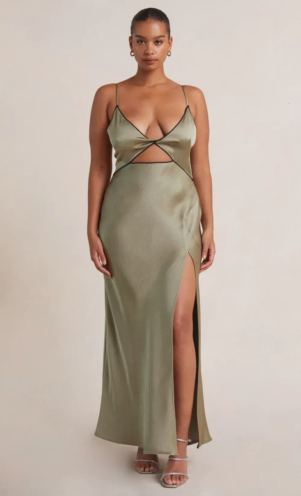 Bec & Bridge Hazel Maxi Dress Sage Green Size 6 - Image 1