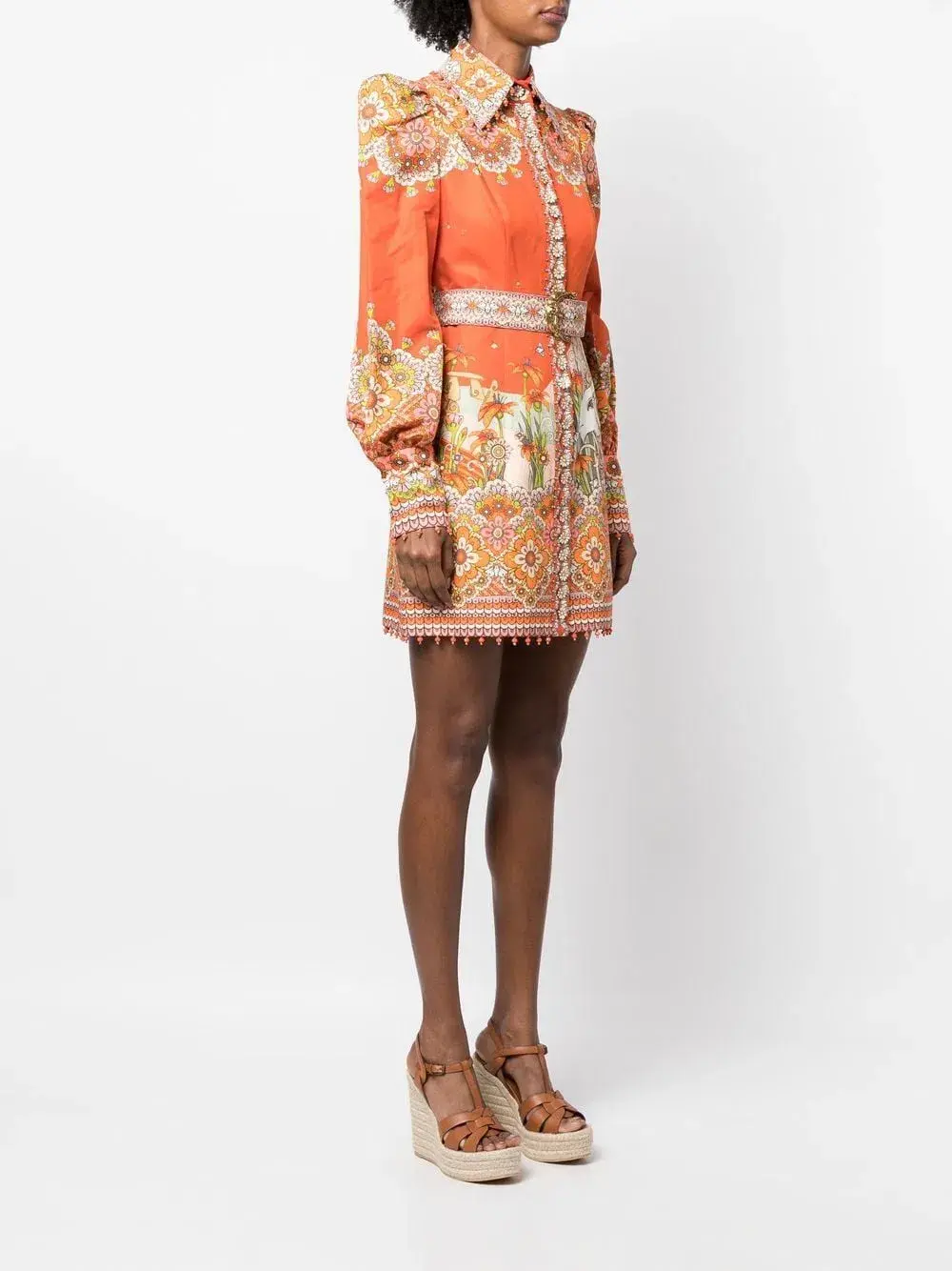 Zimmermann The Kaleidoscope Aries Shirt Dress in Aries Zodiac Print Size 1/ AU 10 - Image 2