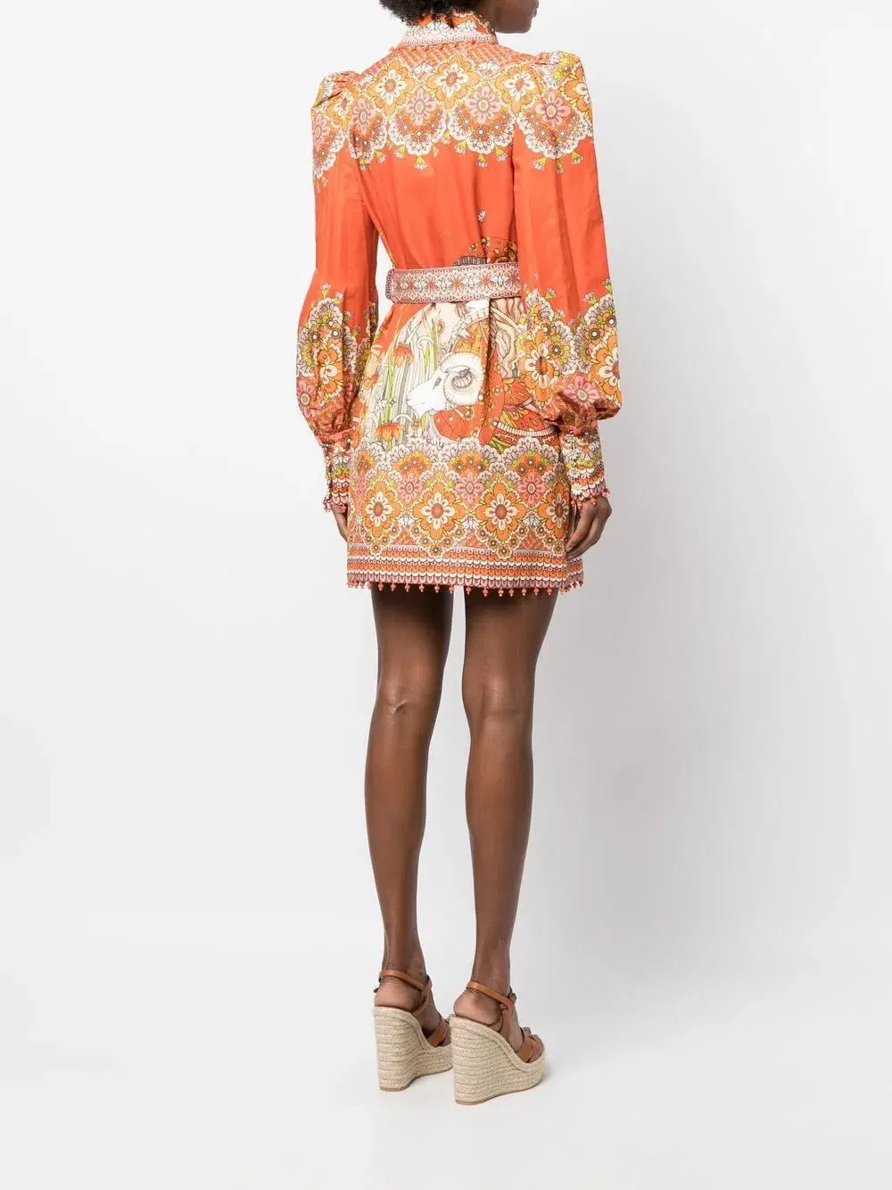 Zimmermann The Kaleidoscope Aries Shirt Dress in Aries Zodiac Print Size 1/ AU 10 - Image 3