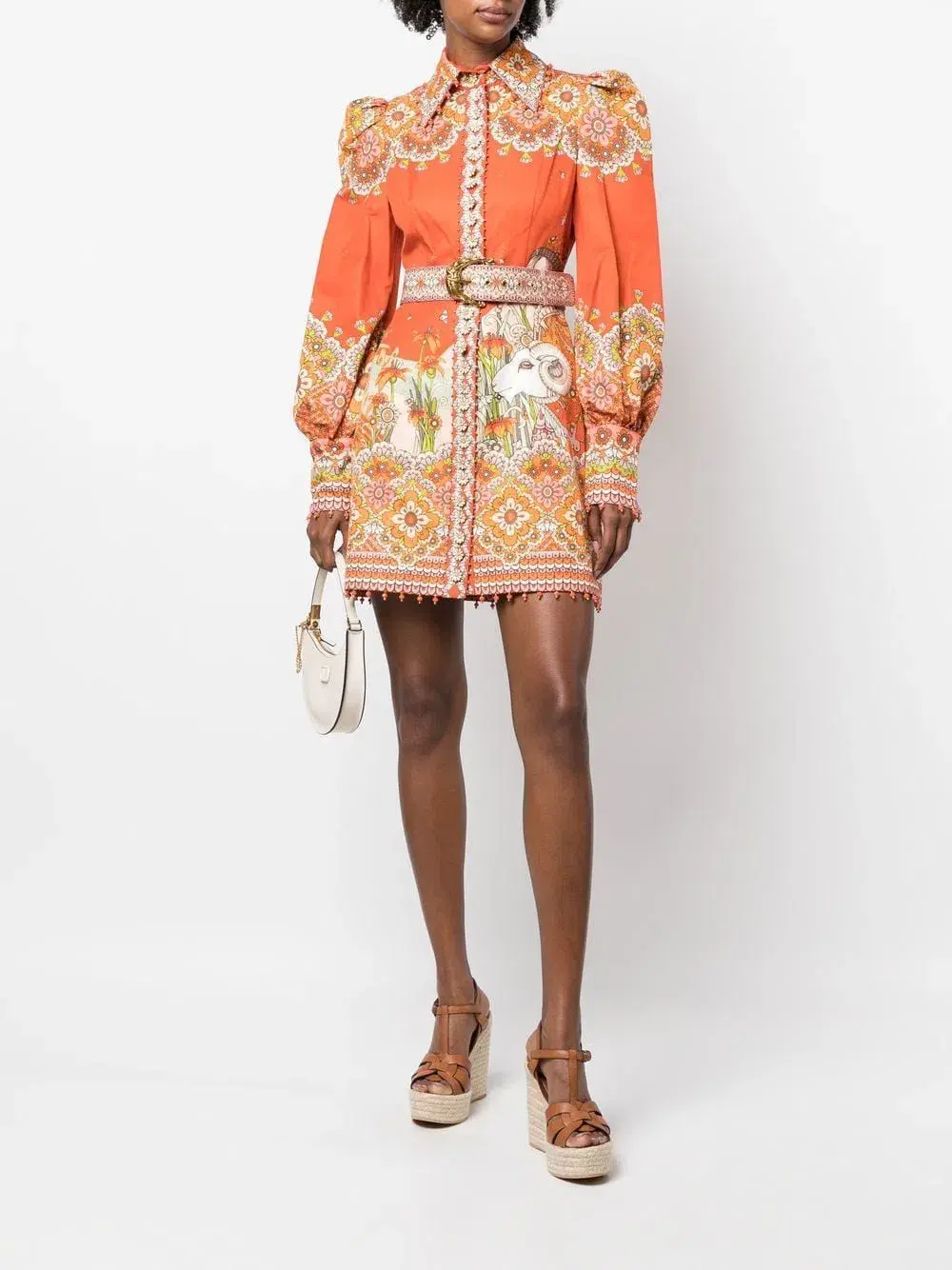 Zimmermann The Kaleidoscope Aries Shirt Dress in Aries Zodiac Print Size 1/ AU 10 - Image 1