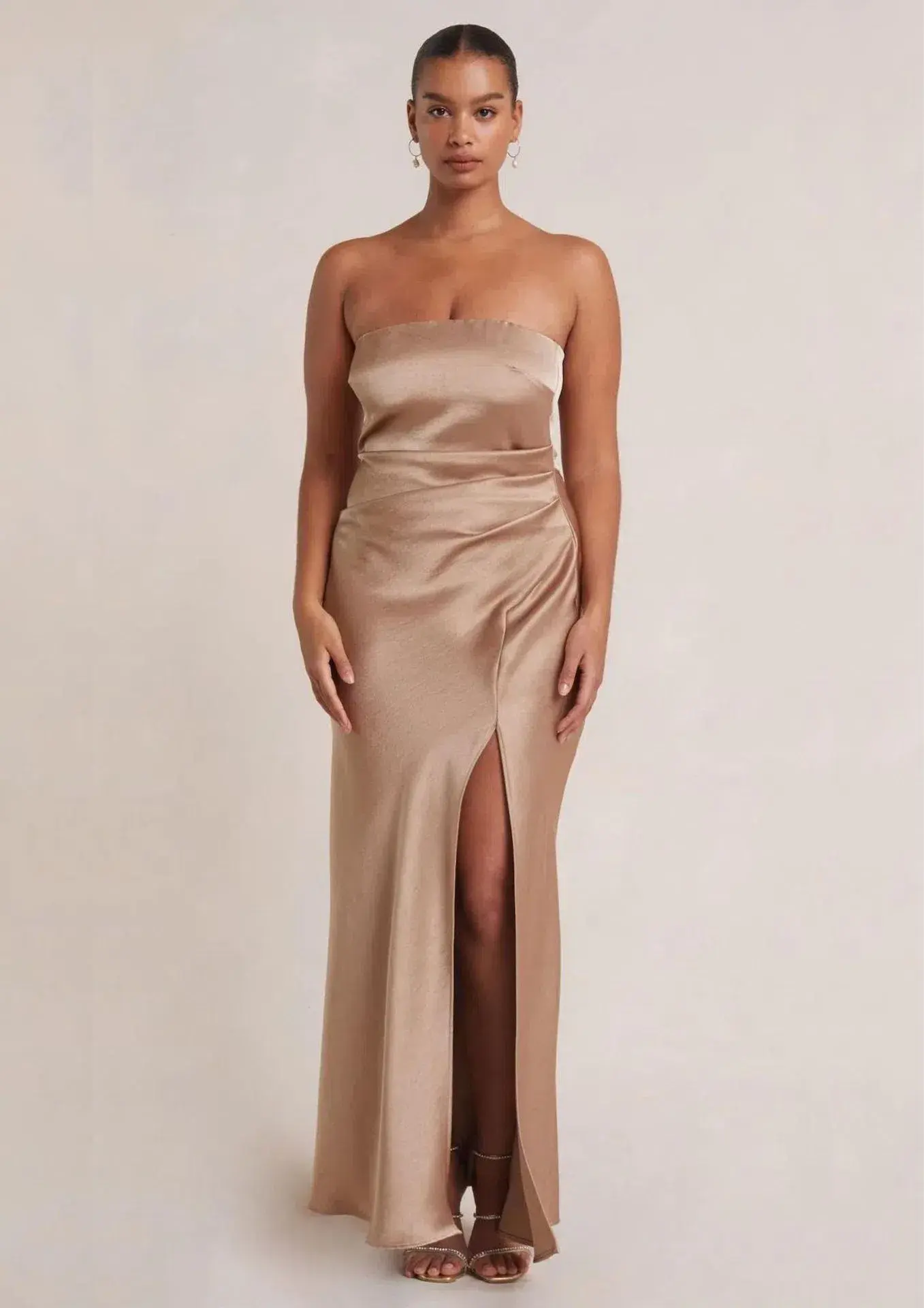 Bec & Bridge The Dreamer Strapless Dress Golden Size 6 - Image 1