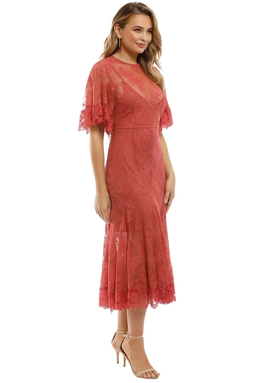 Talulah Blind Love Midi Dress  Rosewood Size 8 - Image 2
