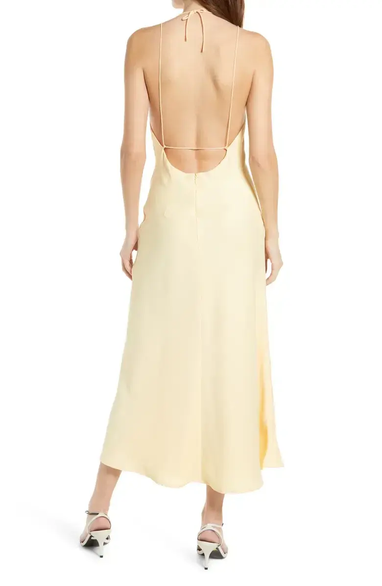 Misha Dawn Halter Dress  Italian Straw Size 6 - Image 3