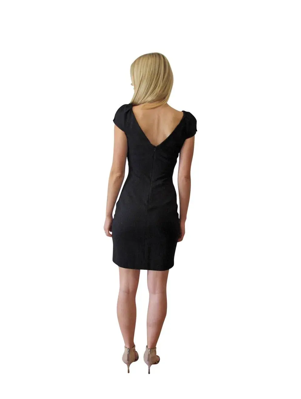 Diane Von Furstenberg Helen Mini Dress Black Size 8 - Image 2
