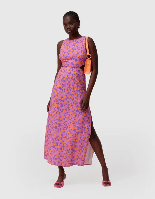 The Wolf Gang Audrey Cut Out Maxi Dress Tropics Size 10  - Image 1