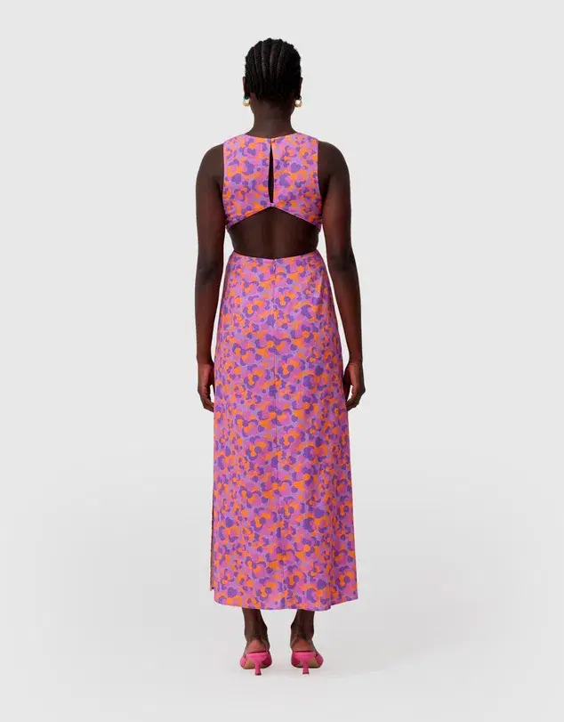 The Wolf Gang Audrey Cut Out Maxi Dress Tropics Size 10  - Image 3