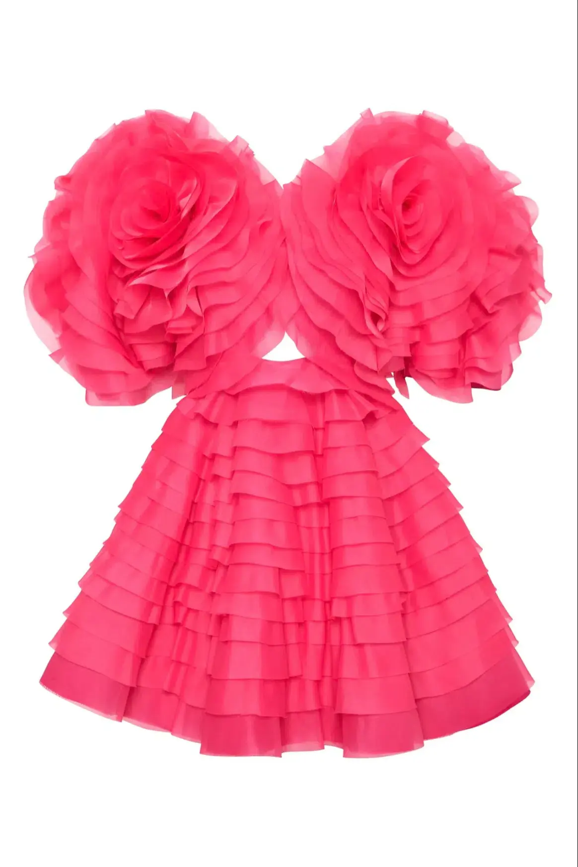 Aje Amour Ruffle Mini Dress Pink Size 8 - Image 4
