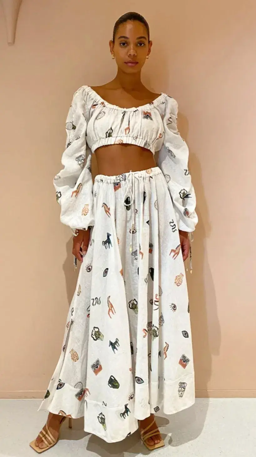 Alemais Hera Top & Skirt Set Print Size 14 - Image 2