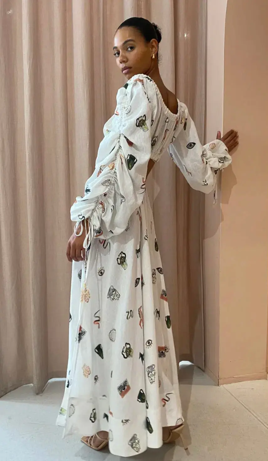 Alemais Hera Top & Skirt Set Print Size 14 - Image 4