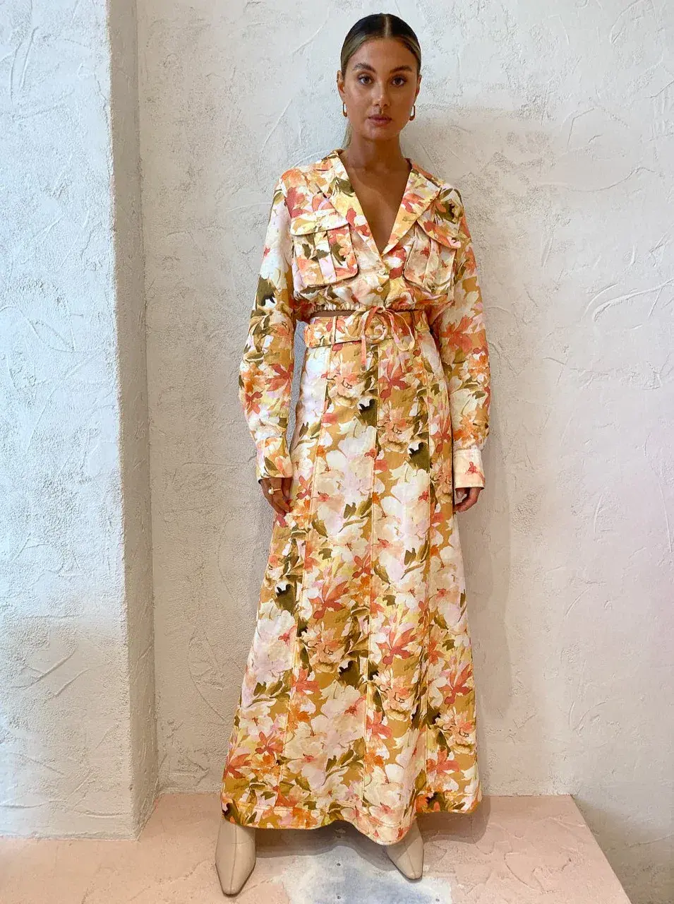 Significant Other Svana Skirt & Vienna Top Set in Watercolour Floral Print Size 6 - Image 1