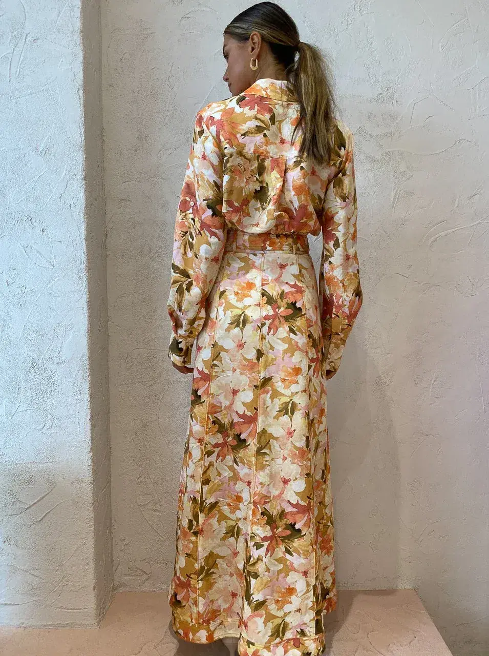 Significant Other Svana Skirt & Vienna Top Set in Watercolour Floral Print Size 6 - Image 2
