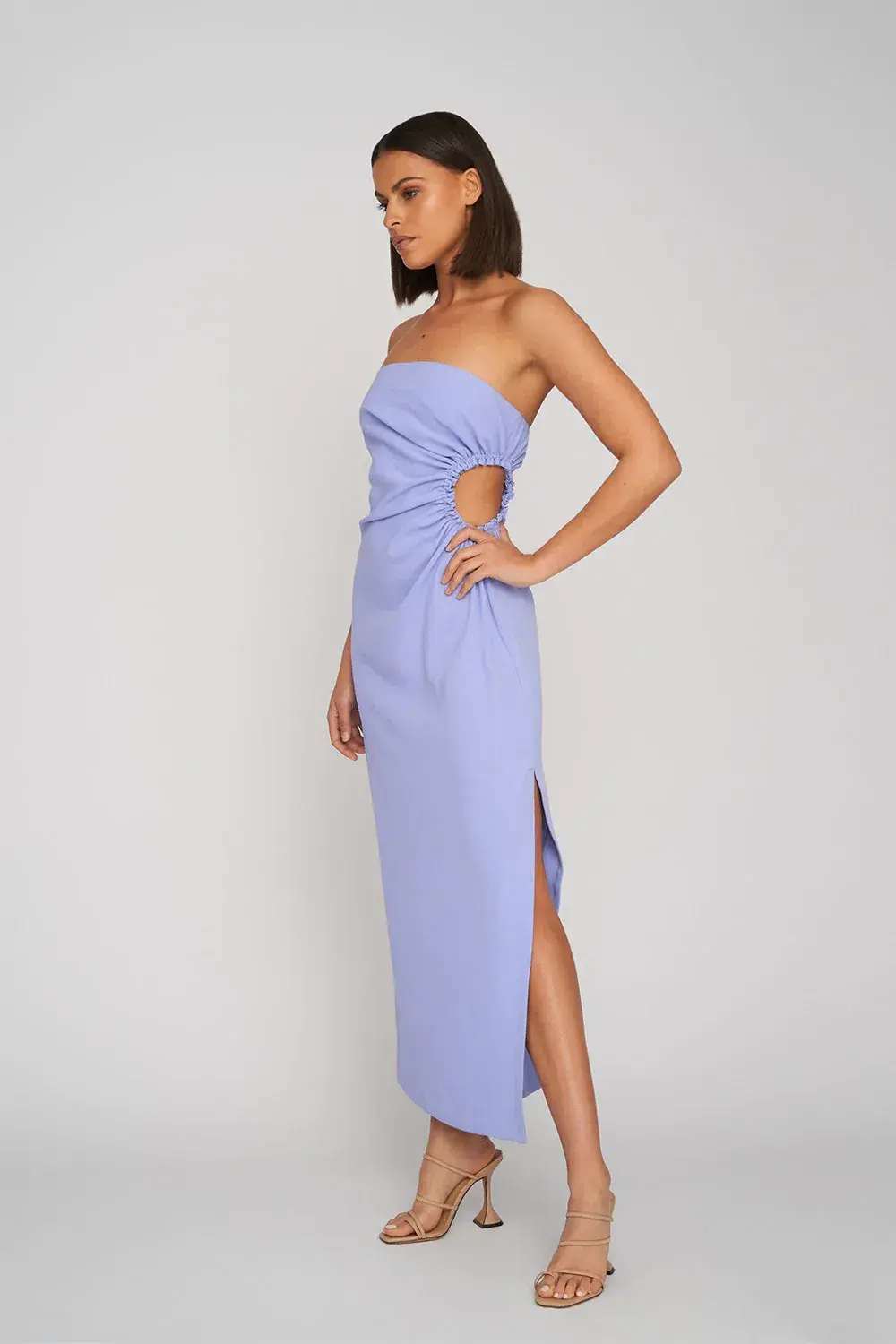 By Johnny Selena Strapless Dress Lilac Size 12 for rent on The Volte - main image