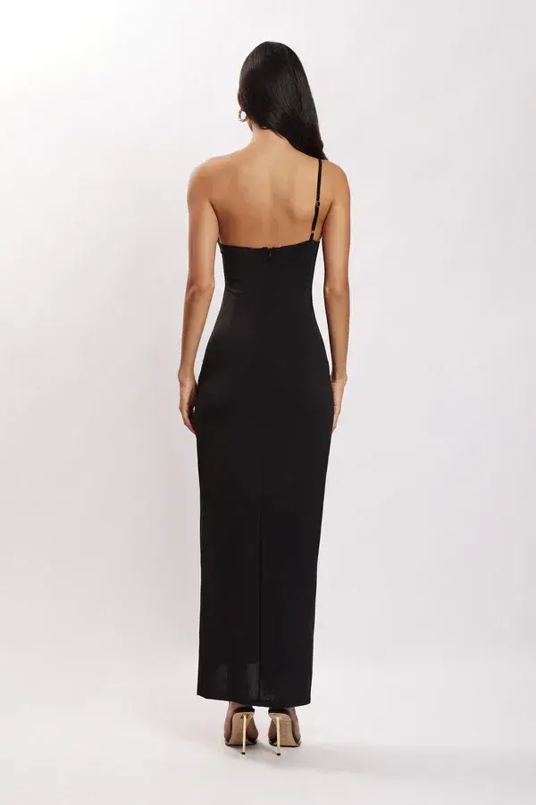 Meshki Sami Cut Out Midi Dress with Hardware Black Size XS - Image 3