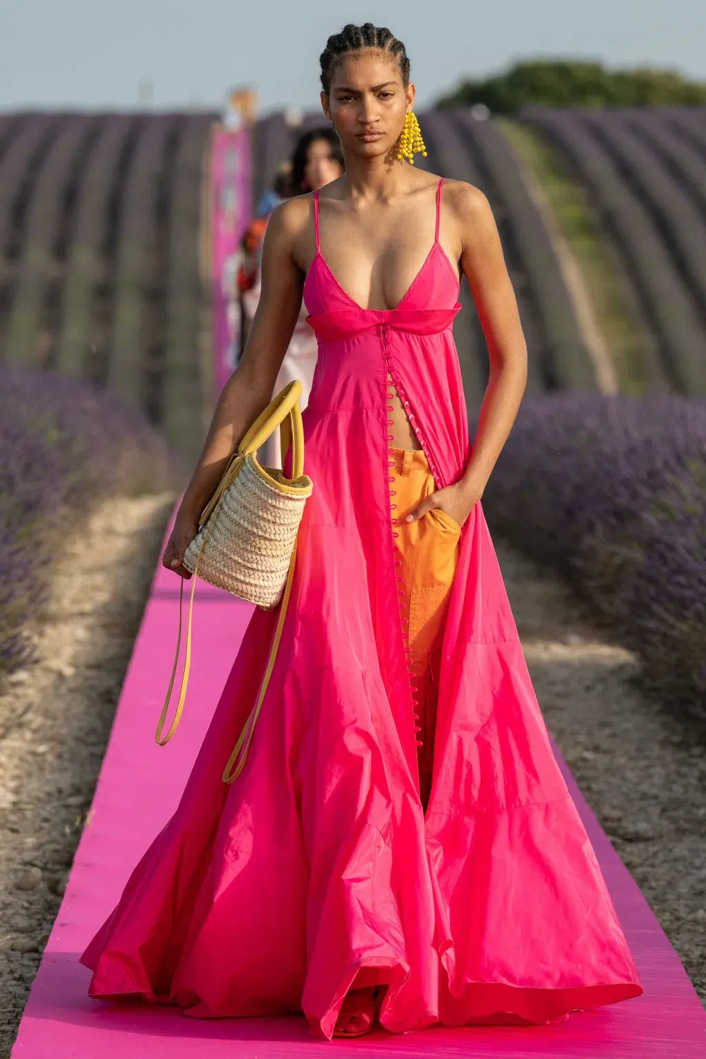 Jaquemus La Robe Manosque Maxi Dress Pink Size 10  - Image 4
