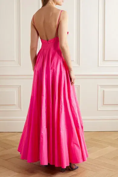 Jaquemus La Robe Manosque Maxi Dress Pink Size 10  - Image 2