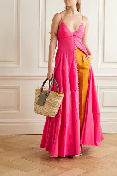 Jaquemus La Robe Manosque Maxi Dress Pink Size 10  - Image 3
