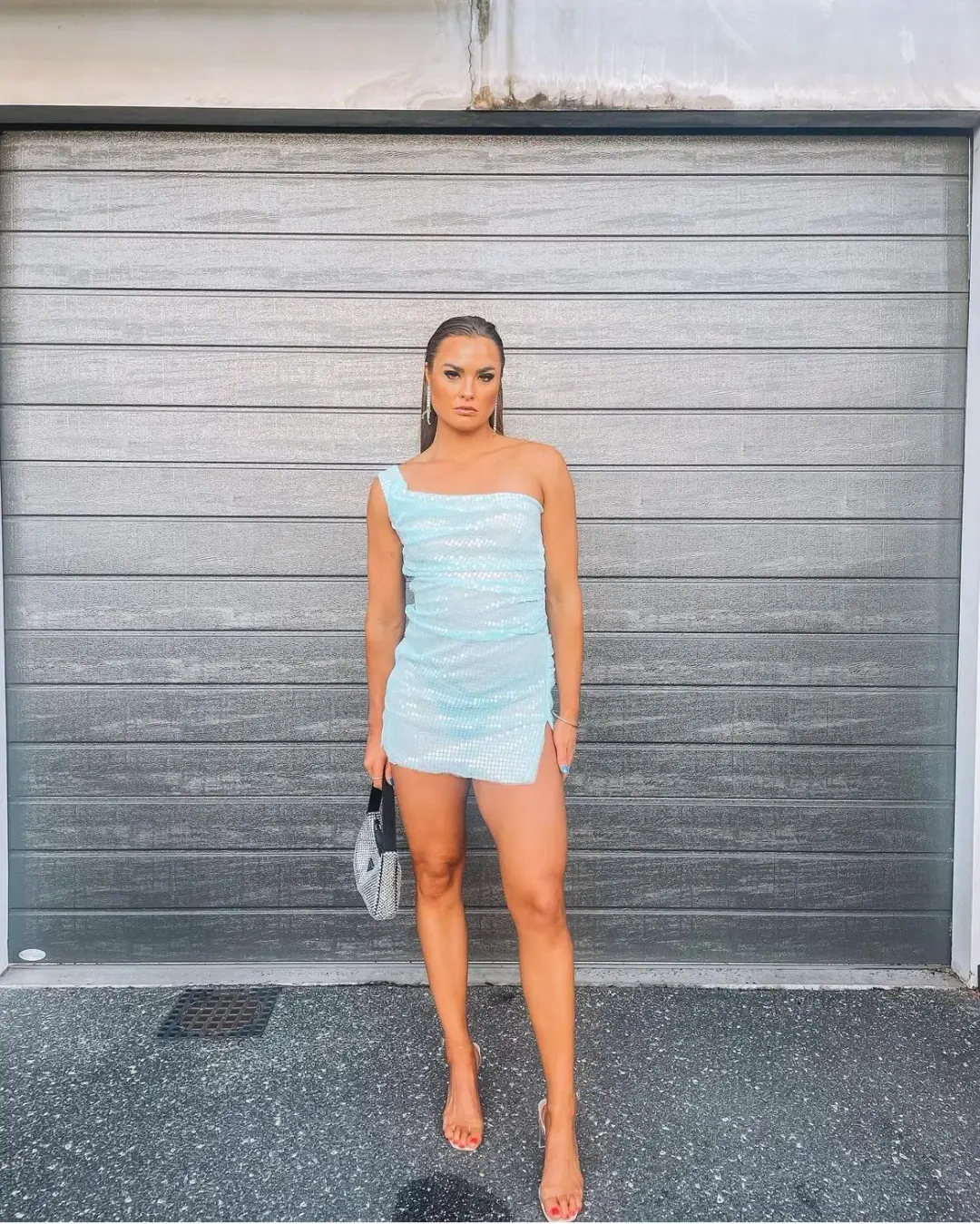 Prada Satin Mini Bag with Crystals for rent on The Volte - main image