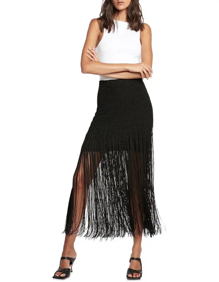 Sass & Bide Dreamville Knit Skirt Black Size 6 - Image 1