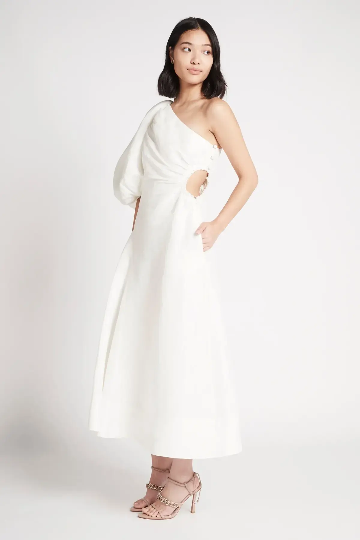 Aje Concept Dress Midi White Size 12 - Image 2