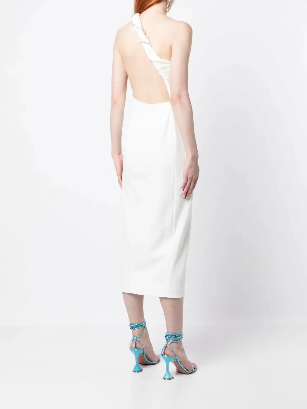 Rachel Gilbert Claudio Midi Dress Ivory Size AU 8 - Image 3