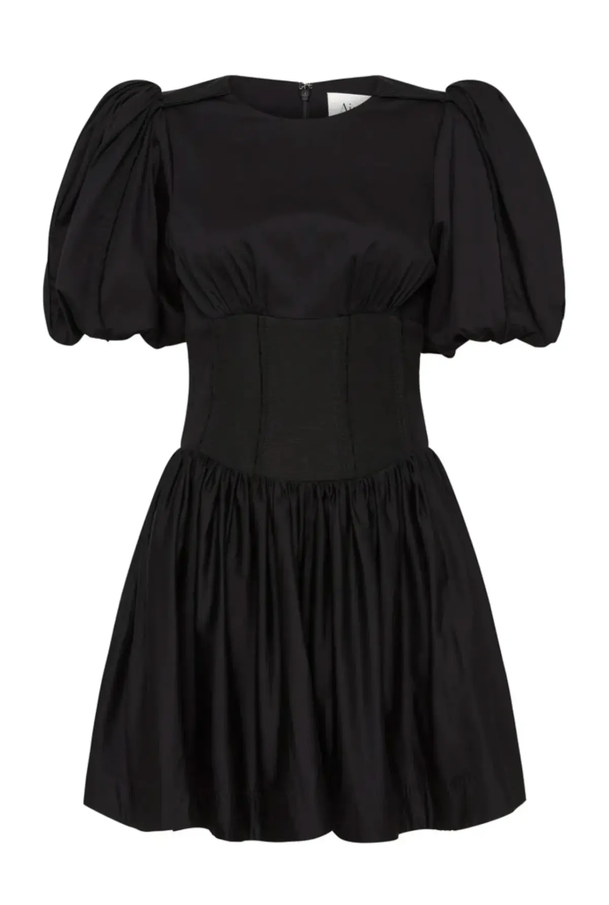Aje Gianna Puff Sleeve Mini Dress Black Size 12  - Image 5