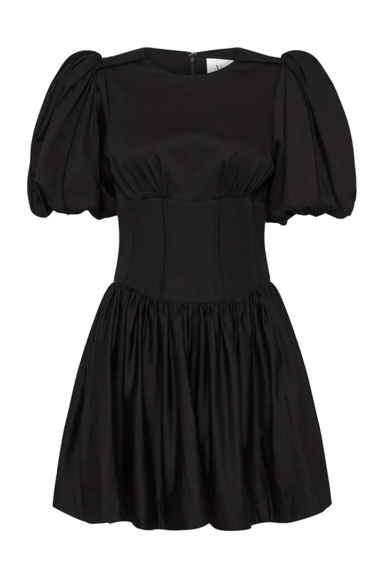 Aje Gianna Puff Sleeve Mini Dress Black Size 12  - Image 5