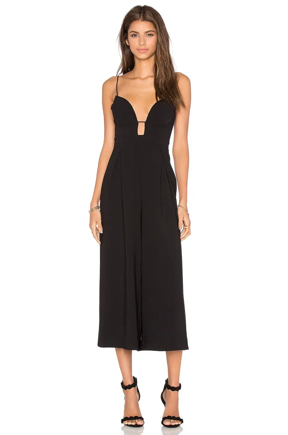 Zimmermann Crepe Underwire Jumpsuit Black Size 2 / Au 12  - Image 1