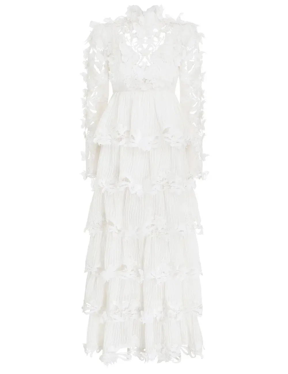 Zimmermann Luminous Embroidered Gown Natural Size 2 for rent on The Volte - main image